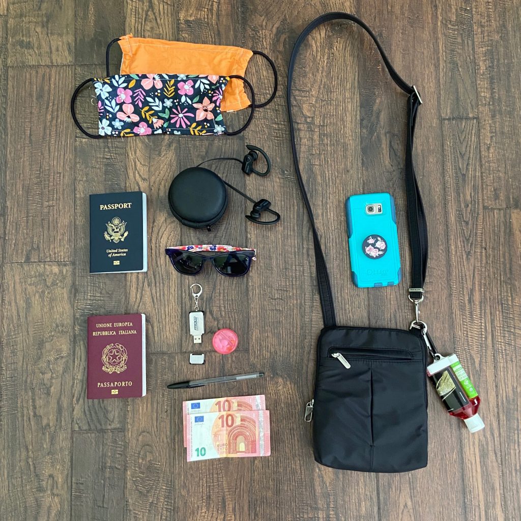 Jana's Travelon purse and contents