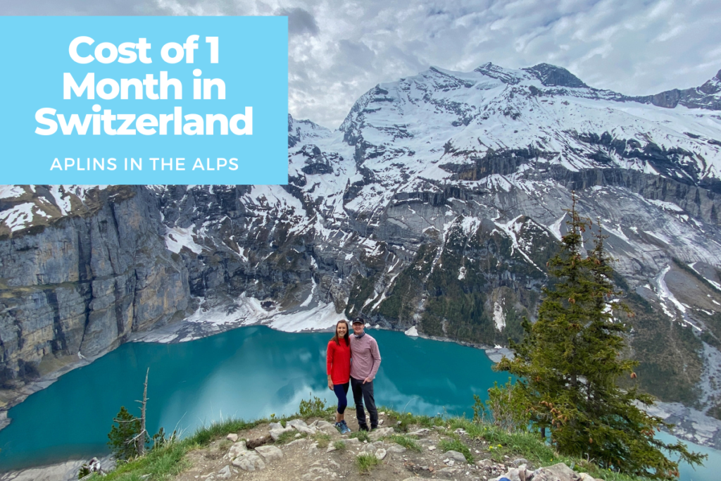 cost of switzerland travel Aplins in the Alps travel Switzerland at Lake Oeschinensee