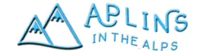 Aplins in the Alps Jana and Brett blue rectangle logo
