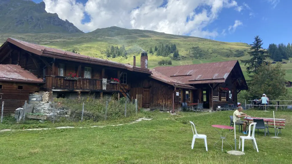 Spielbodenalp mountain restaurant and mountain hotel near murren and gimmelwald switzerland by aplins in the alps