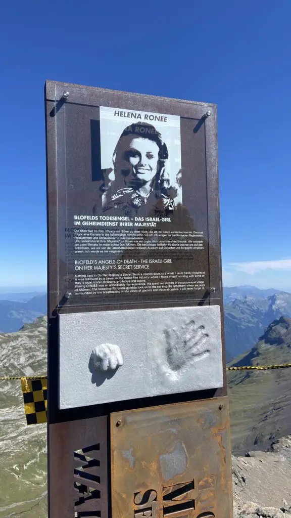 Helena Ronee James Bond movies On Her Majesty's Secret Service at Schilthorn Switzerland by Aplins in the Alps