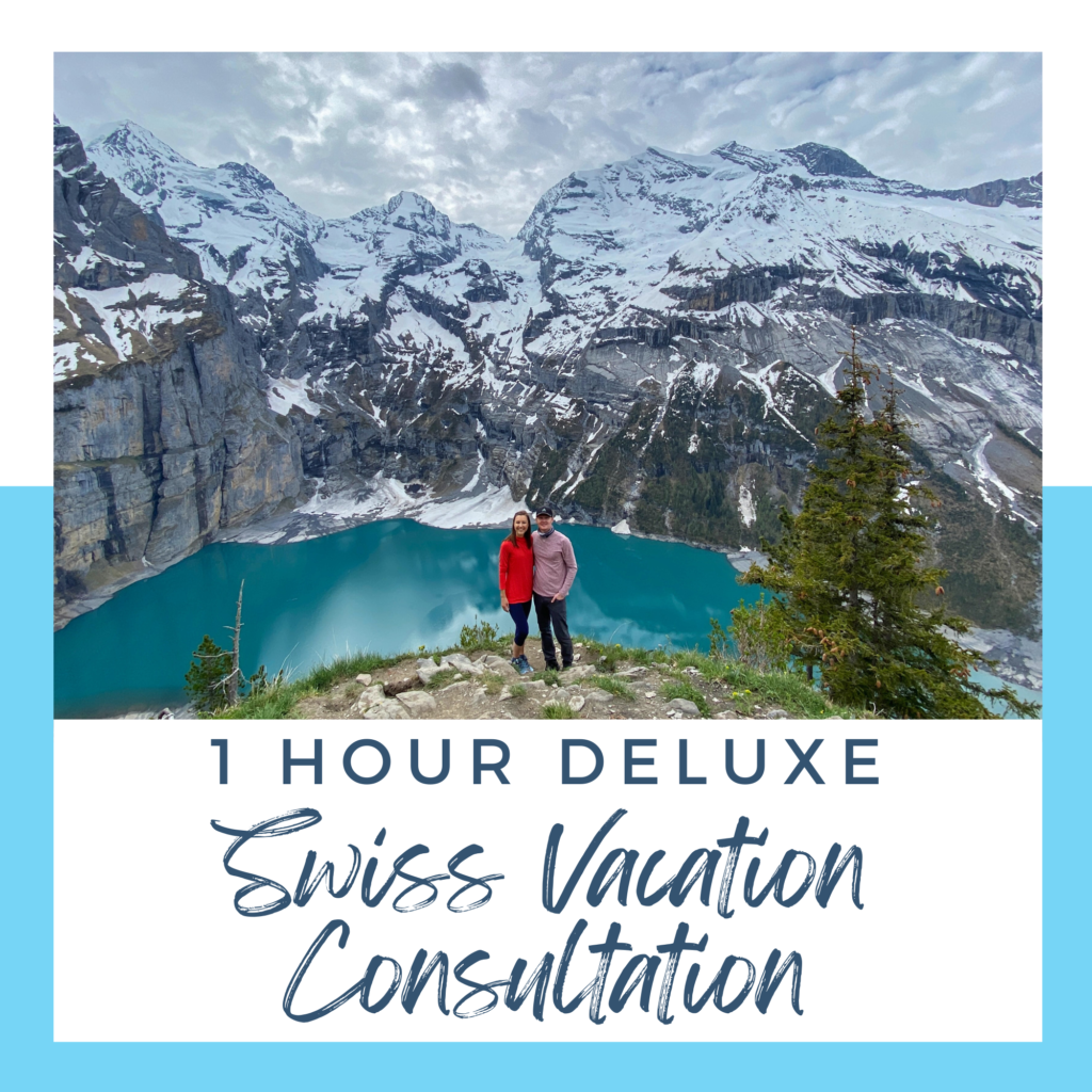 1 hour deluxe swiss vacation consultation with aplins in the alps