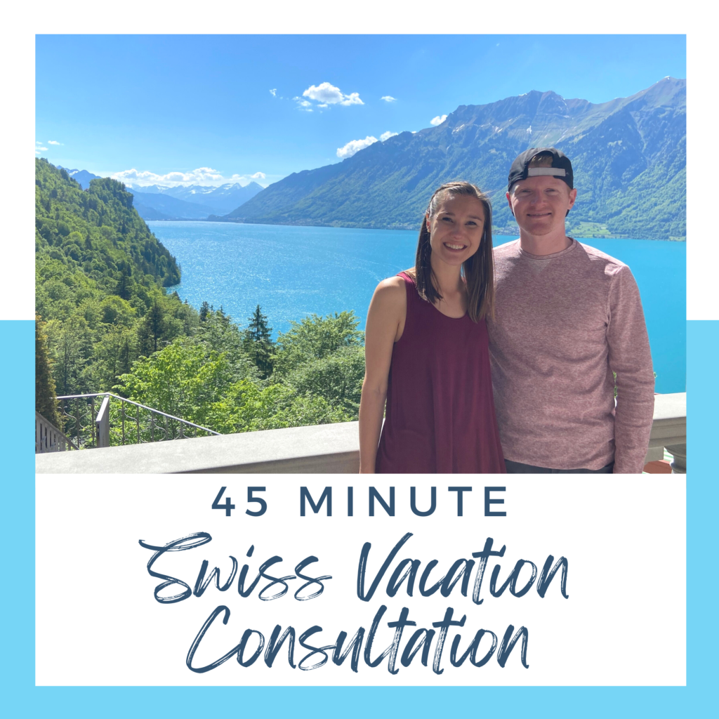 45 minute switzerland vacation consultation with aplins in the alps