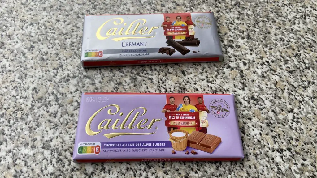 Cailler chocolate Aplins in the Alps Swiss chocolate