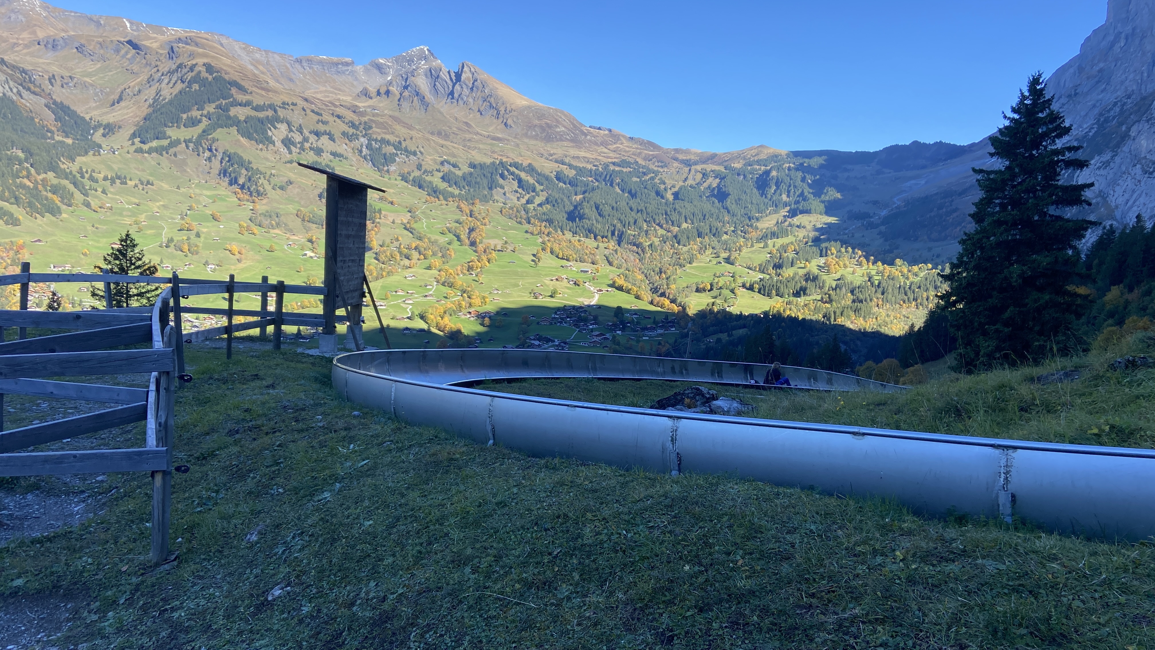 pfingstegg toboggan run near grindelwald switzerland