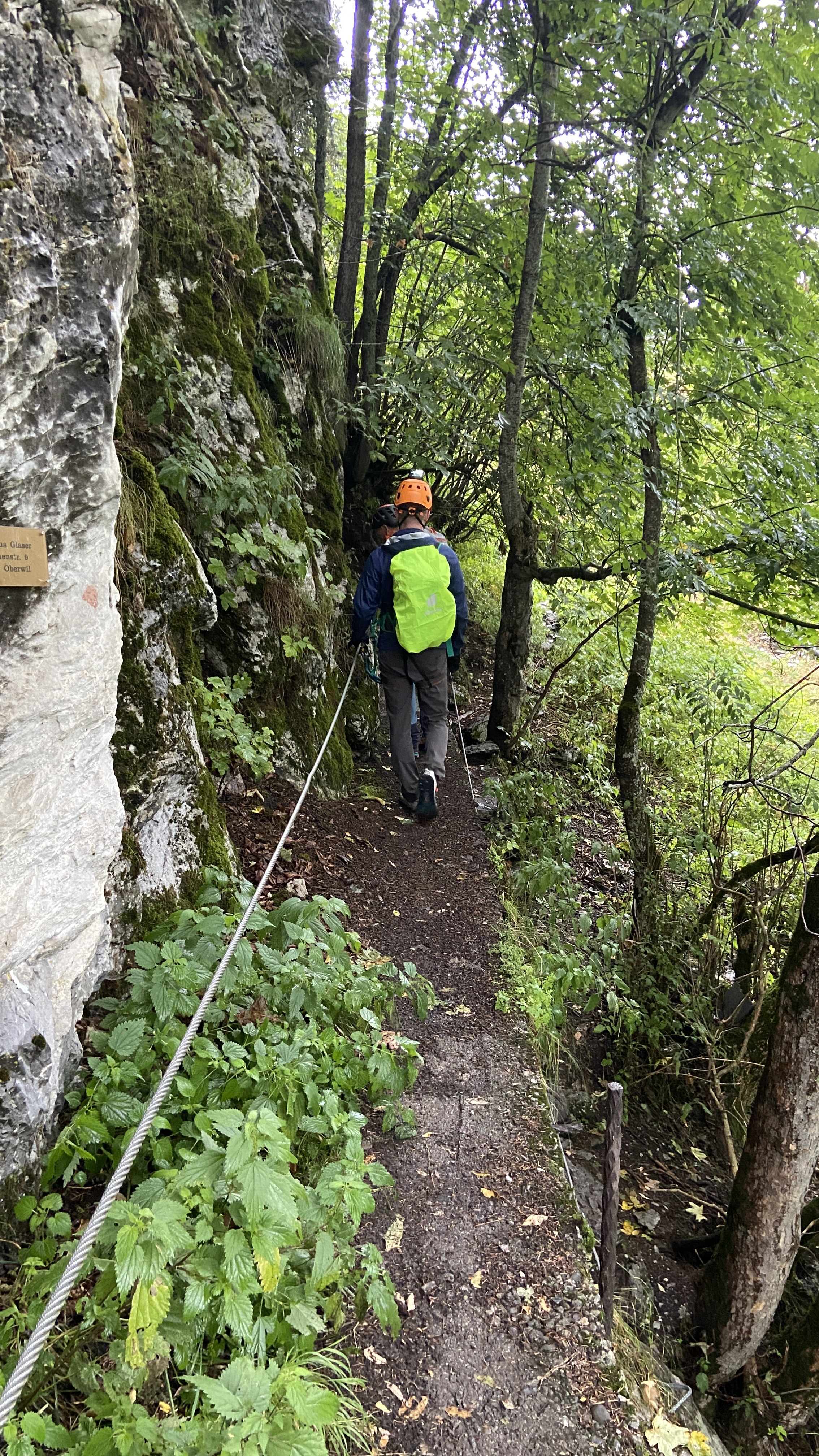 brett clipped into the murren via ferrata