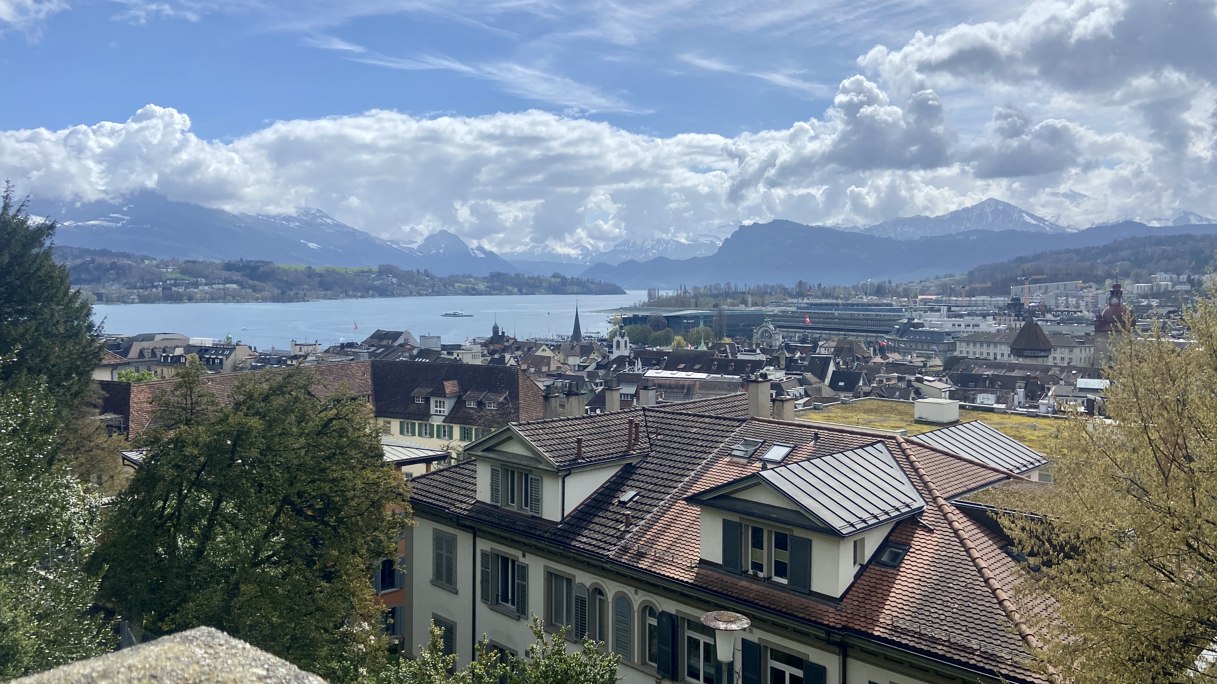 View of Lake Lucerne from the Musegg Walls
