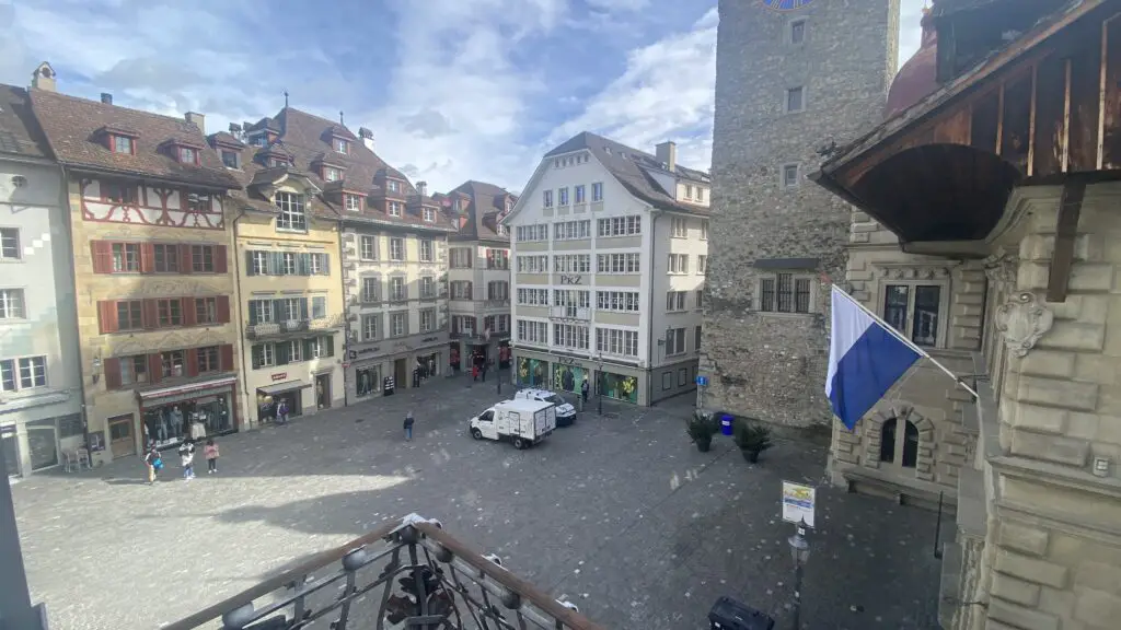 Kornmarkt platz in Lucerne switzerland