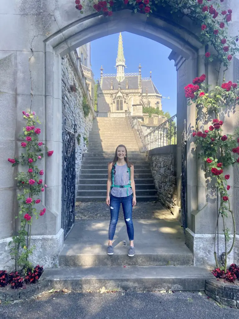 jana at meggenhorn castle and garden free things to do in lucerne switzerland