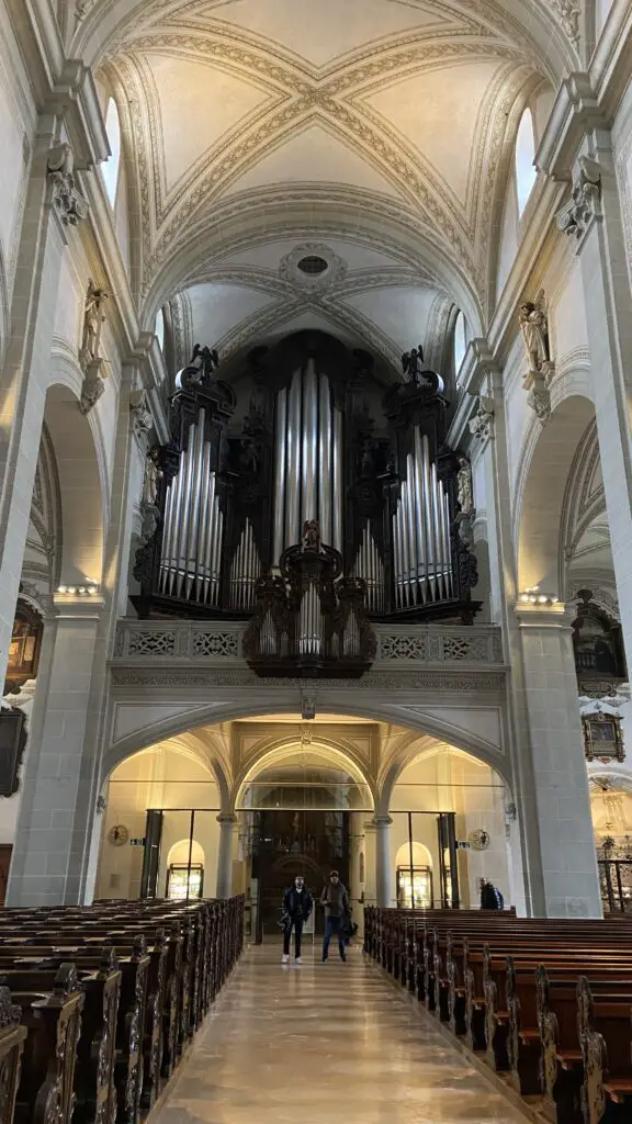 hofkirche st leodegar lucerne church with organ