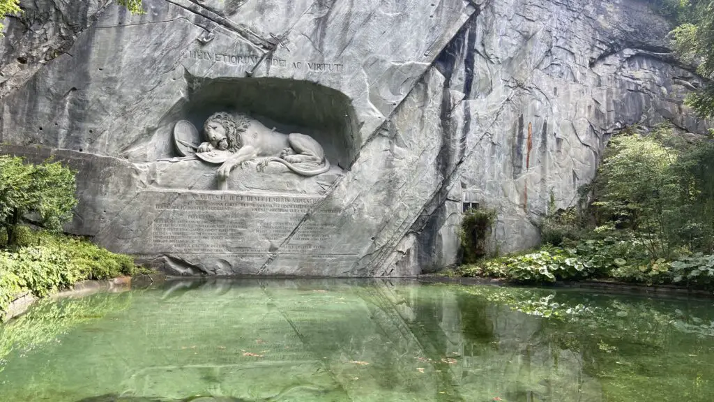 lion monument lucerne switzerland