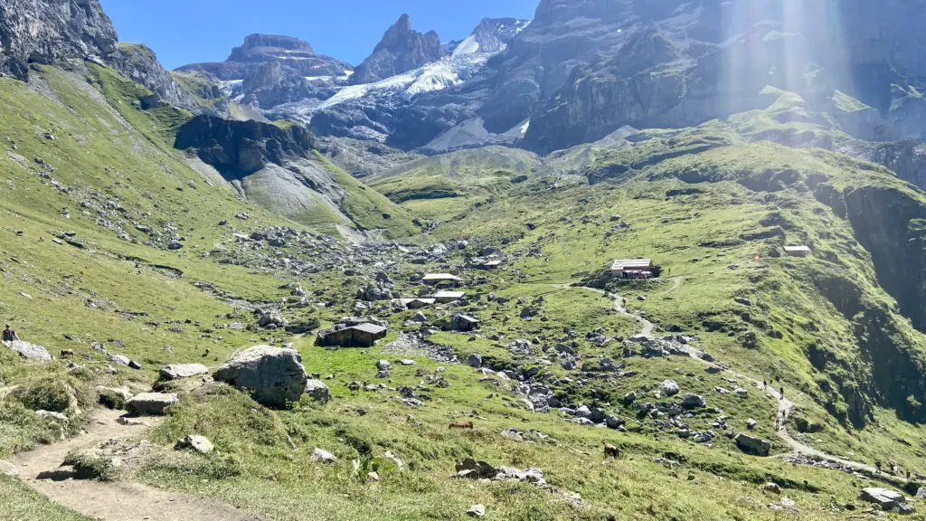 hiking the oeschinensee panoramic hike above lake oeschinensee