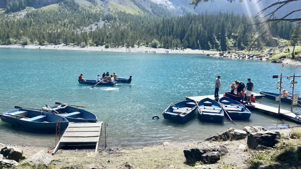 boat rental at oeschinensee