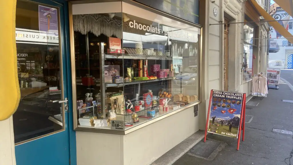au cachet the oldest chocoalte shop in lucerne switzerland swiss chocolate