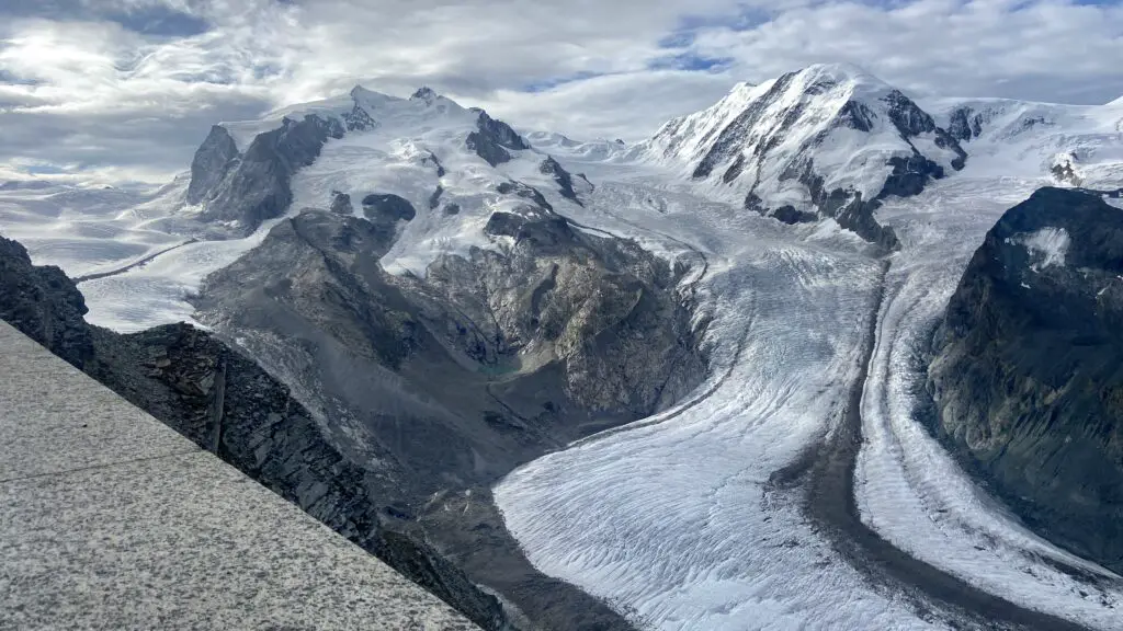 glacier views from gornergrat zermatt switzerland