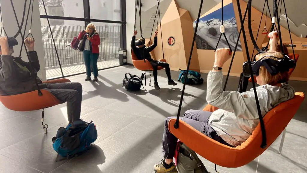 matterhorn paragliding virtual reality at zooom the matterhorn museum at gornergrat zermatt switzerland