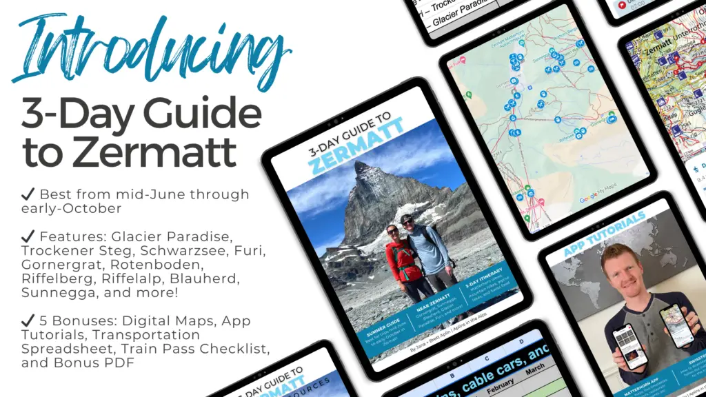Introducing 3 day guide to zermatt itinerary by aplins in the alps swiss travel guide