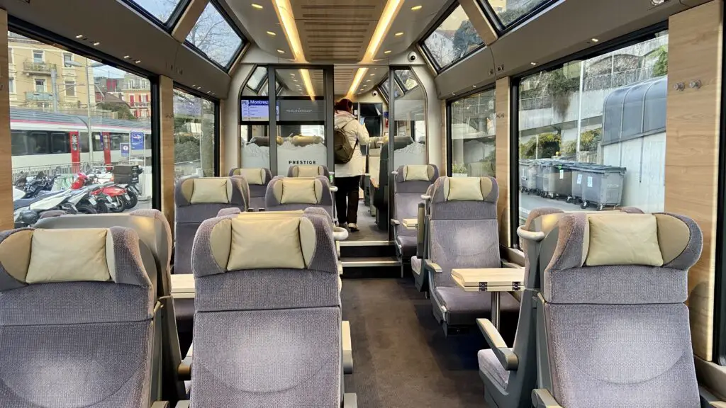 first class goldenpass express train 