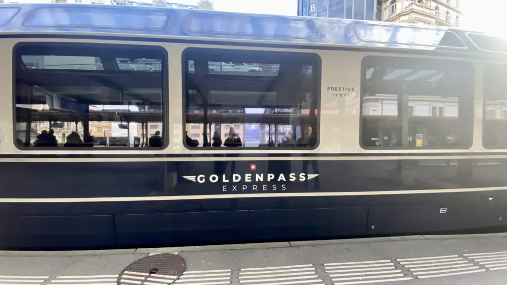 goldenpass express train in switzerland