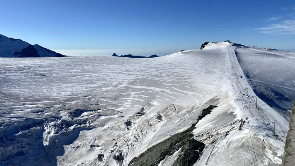 view from matterhorn glacier paradise viewing platform