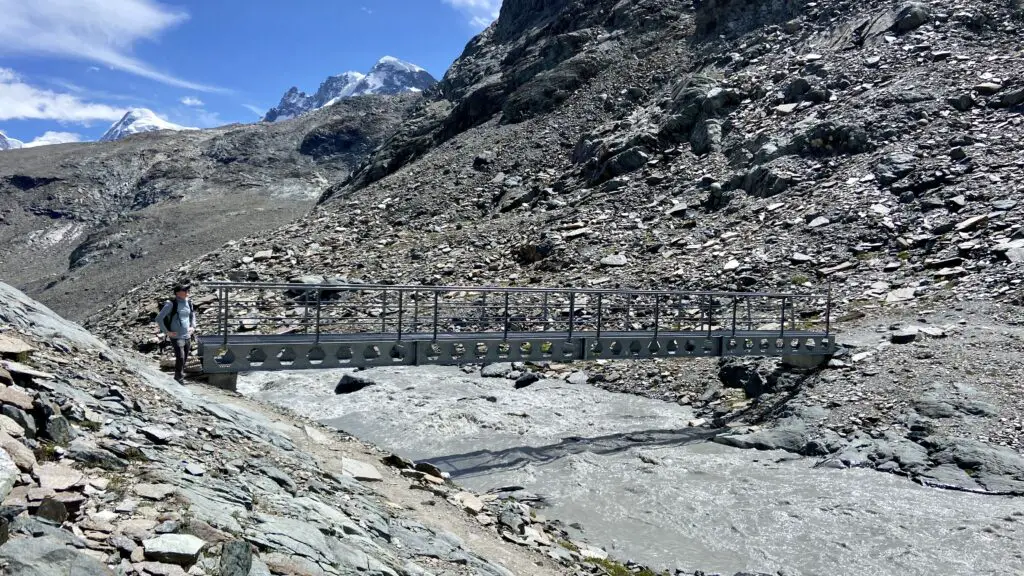 bridge on the matterhorn glacier trail