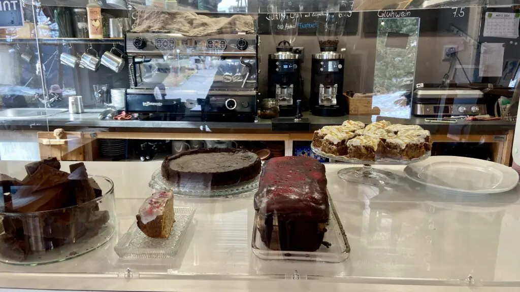 desserts at cafe liv in murren switzerland