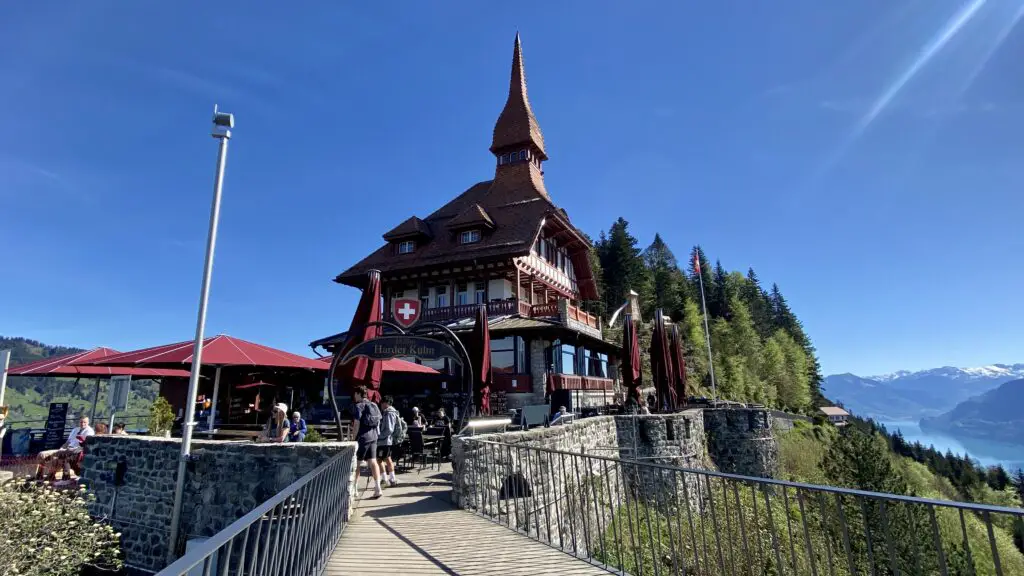 harder kulm restaurant and terrace view from the lookout bridge