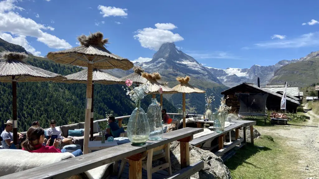 views from chez vrony in findeln zermatt switzerland