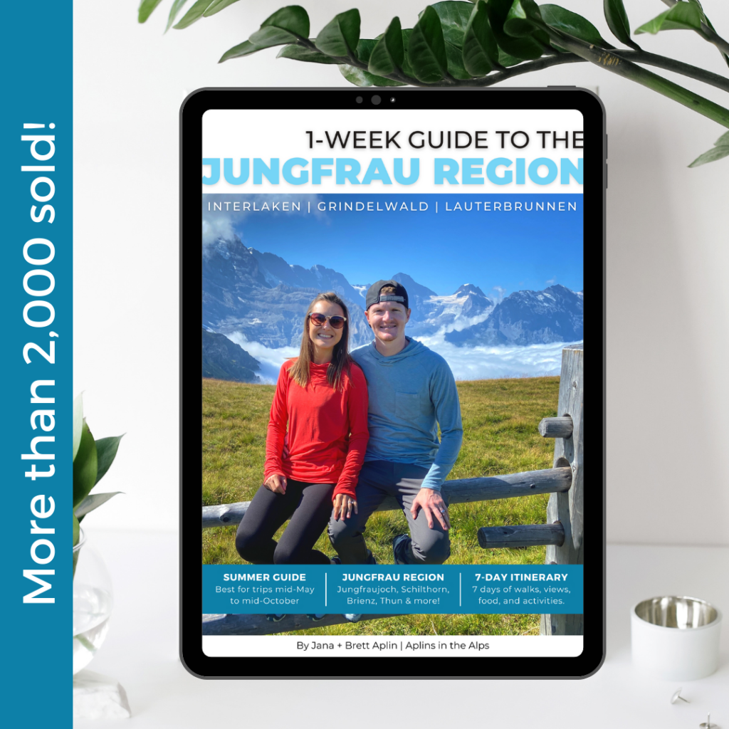 More than 2000 swiss itineraries sold 1-week guide to the jungfrau region by aplins in the alps