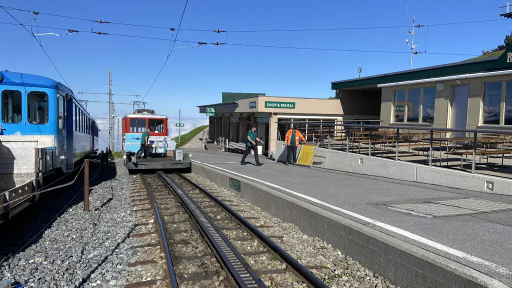 rigi kulm train station and bistro and kiosk