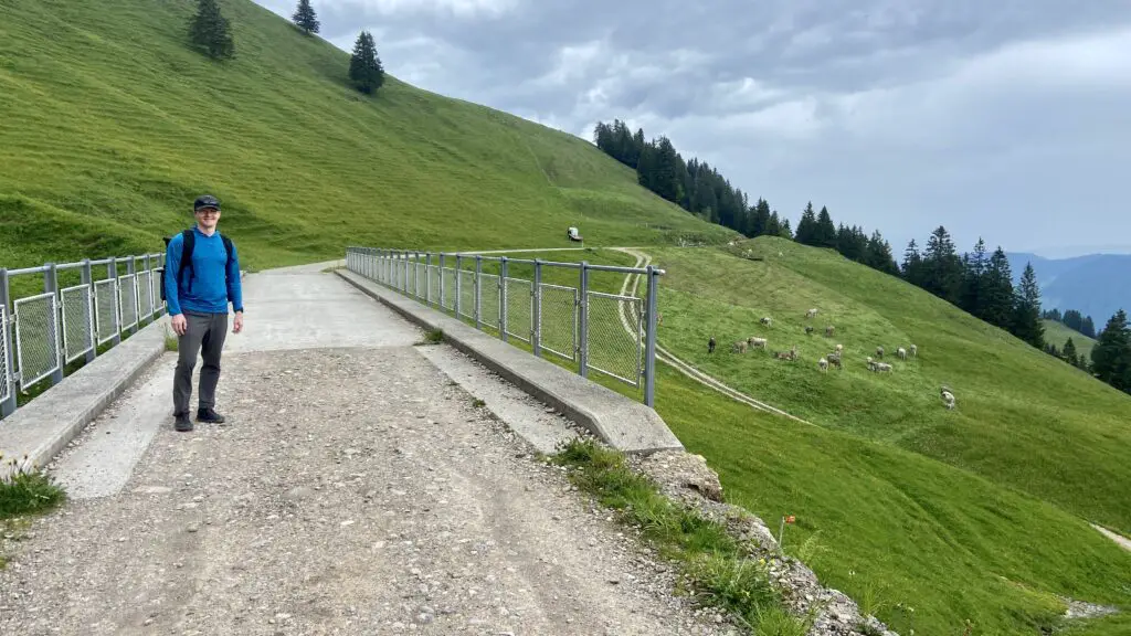 brett on the rigi panorama hike