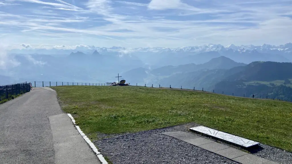 cross at rigi kulm switzerland