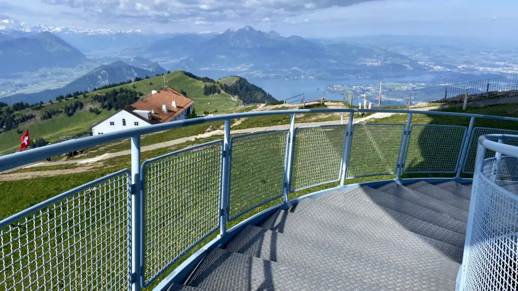 tower at rigi kulm with views of lake lucerne