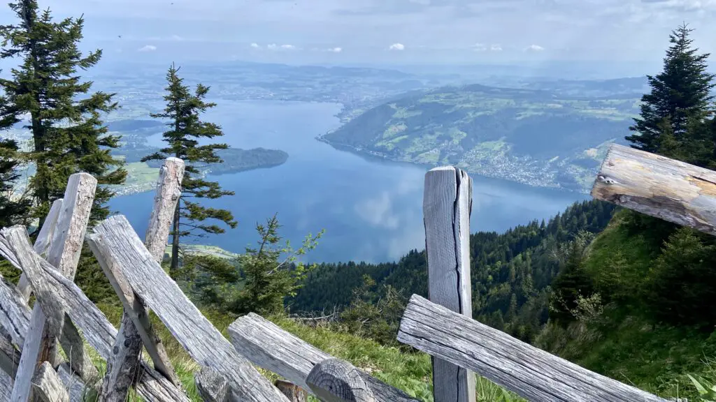 view from the rigi classic hike