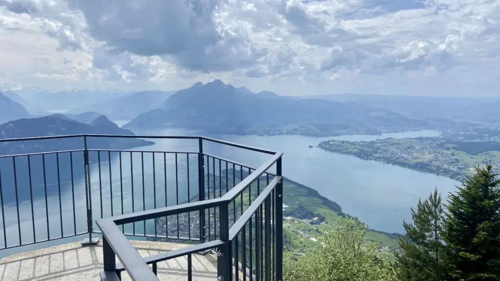 Kaenzeli lookout near rigi kaltbad switzerland