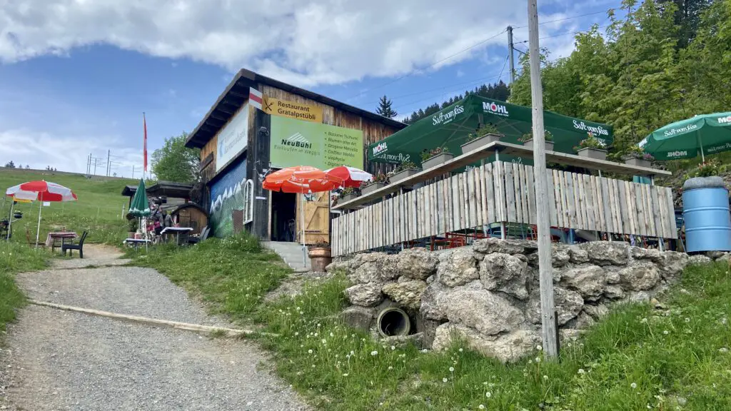 Gratalp Stübli Restaurant mt rigi kaltbad aplins in the alps