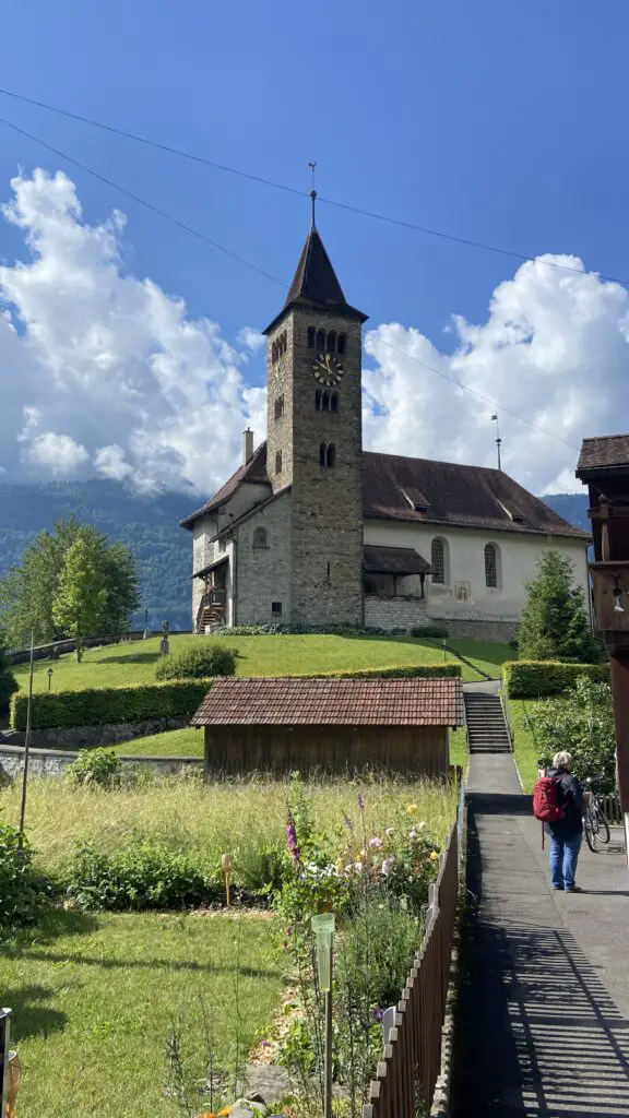 village church in brienz switzerland