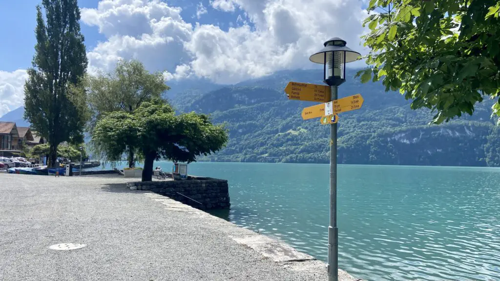 lakefront promenade brienz switzerland lake brienz