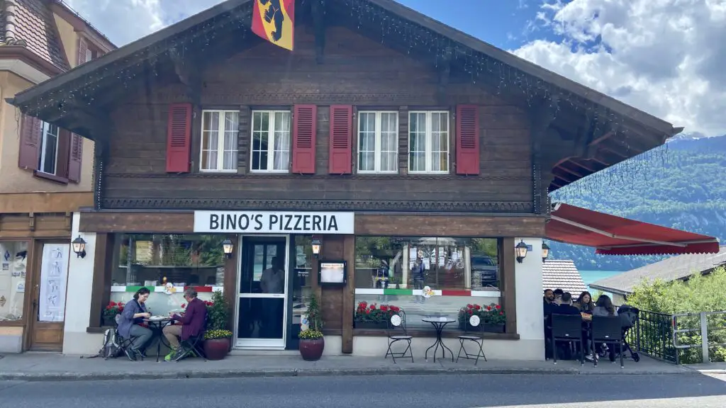 street view of binos pizzeria brienz switzerland