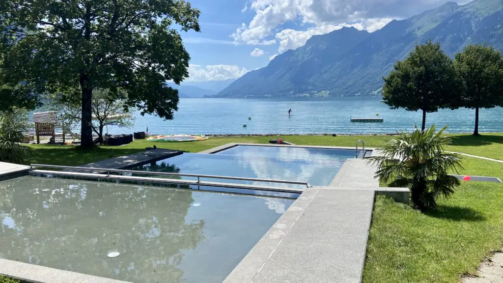 3 pools at strandbad brienz