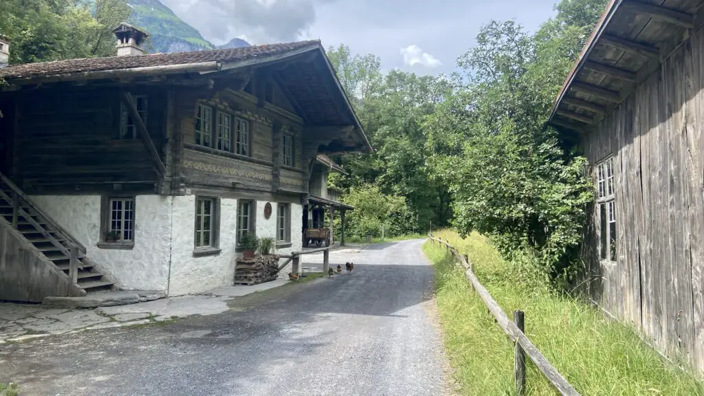 walking through ballenberg outdoor museum brienz switzerland