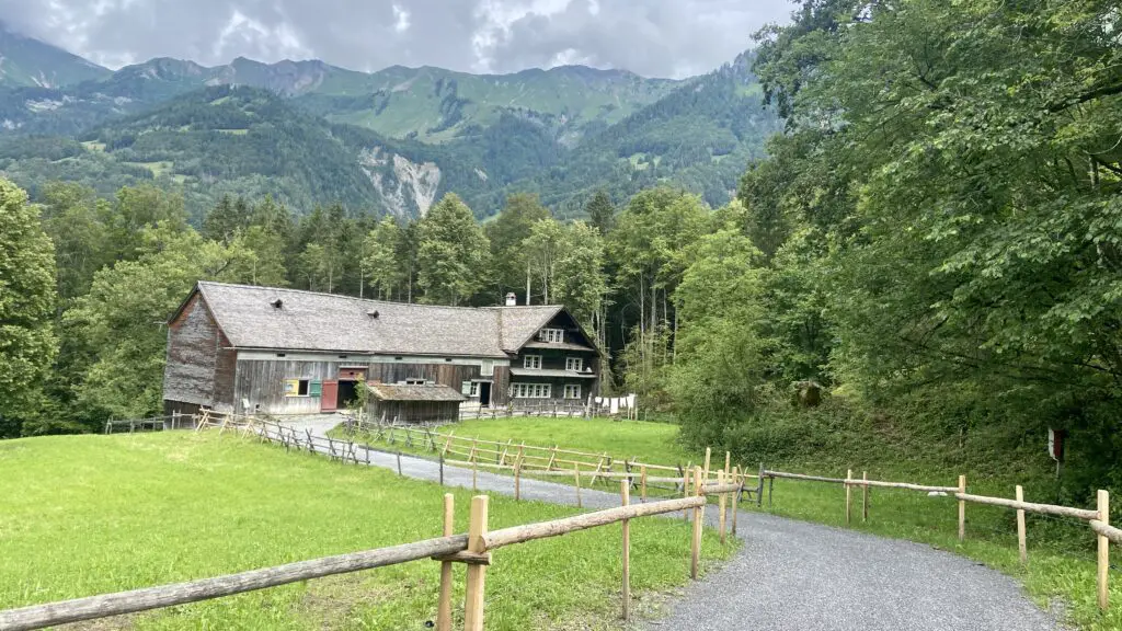 old swiss barn at ballenberg outdoor museum brienz switzerland