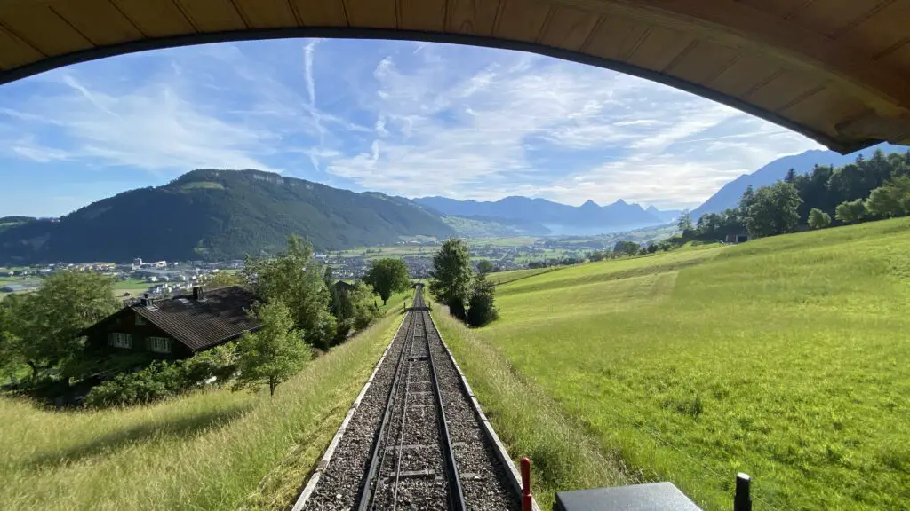 riding the stanserhorn funicular