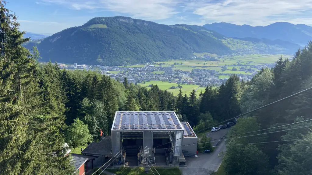 views from the top of the stanserhorn cabrio cable car