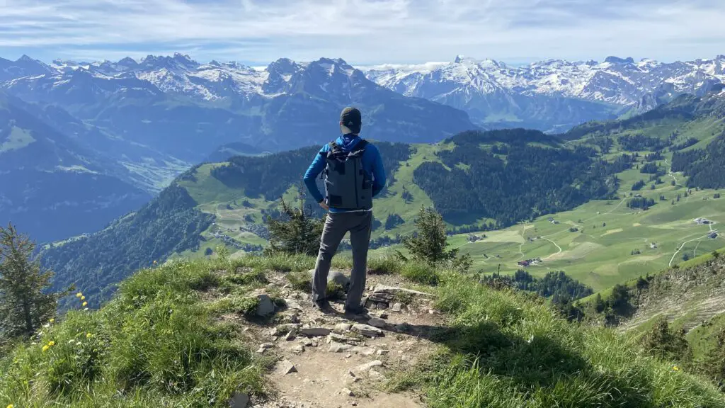 brett hiking at the stansehorn 