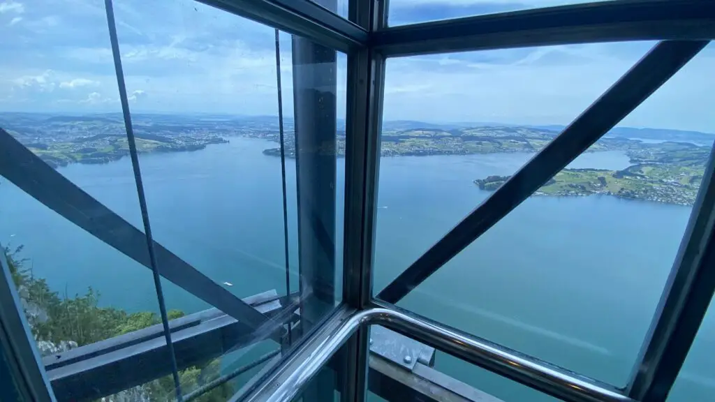 View from the Hammetschwand Lift at Bürgenstock Resort