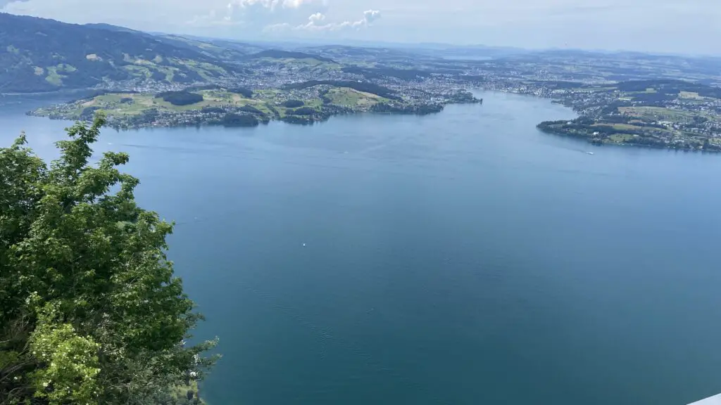 View from the top of the Hammetschwand Lift at Bürgenstock Resort