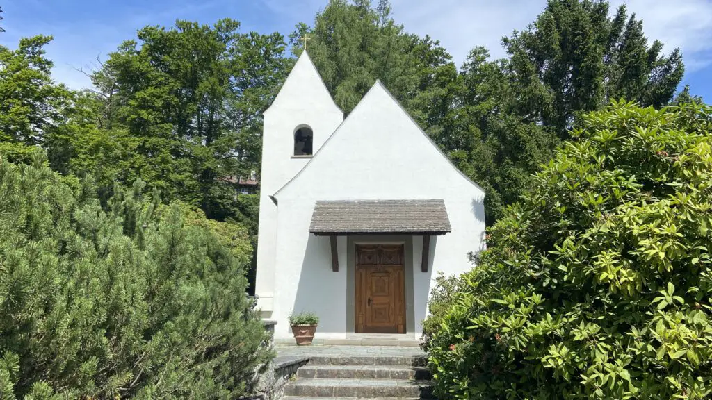 Chapel at Bürgenstock resort where Audrey Hepburn got married