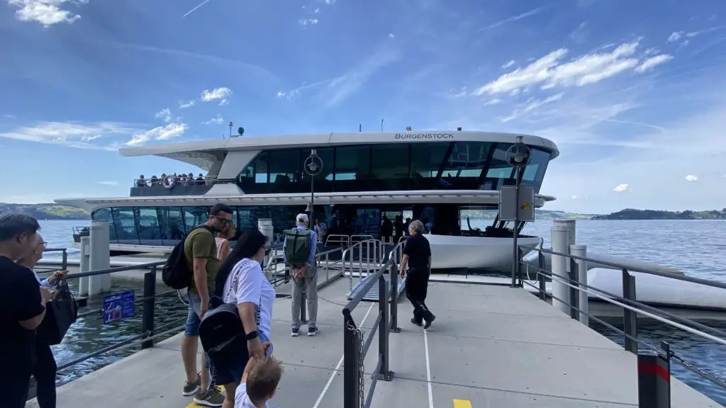 boat on Lake Lucerne