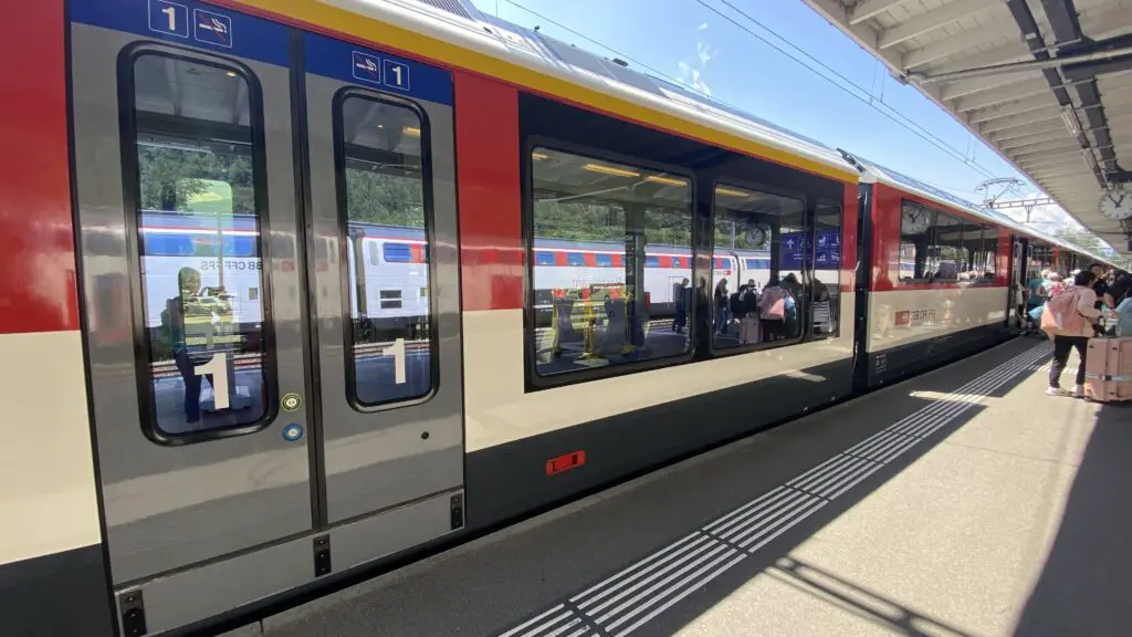 seat reservations on the luzern interlaken express swiss panoramic train ride